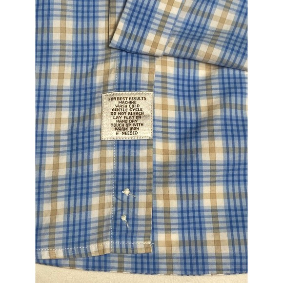 PETER MILLAR Long Sleeves Men's Medium Blue 100% Cotton - Picture 6 of 9